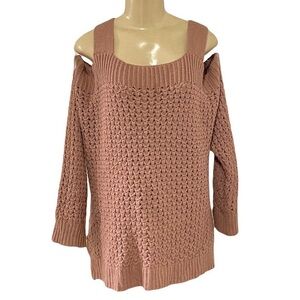 Cold shoulder sweater